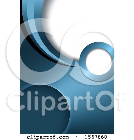 Clipart of a Blue and White Background - Royalty Free Vector Illustration by dero
