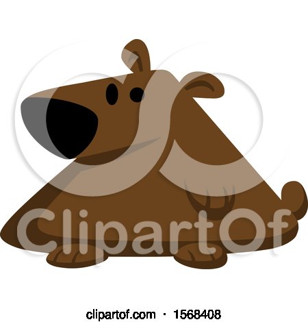 Clipart of a Cute Fat Bear - Royalty Free Vector Illustration by yayayoyo
