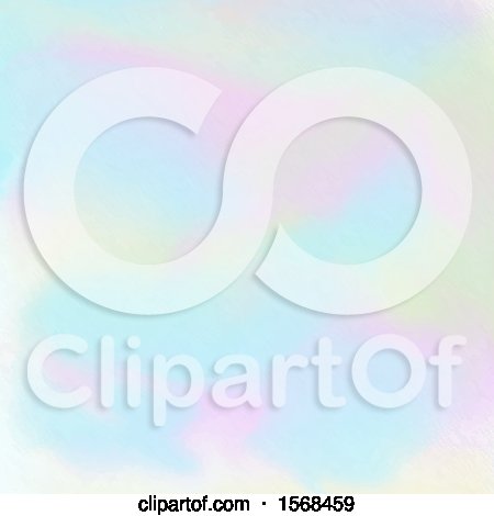 Clipart of a Holographic Watercolor Background - Royalty Free Vector Illustration by KJ Pargeter