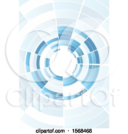 Clipart of a Blue Wormhole Background - Royalty Free Vector Illustration by KJ Pargeter