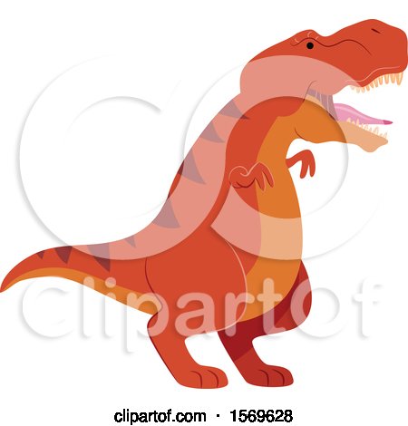 Clipart of a T Rex Dinosaur - Royalty Free Vector Illustration by BNP Design Studio