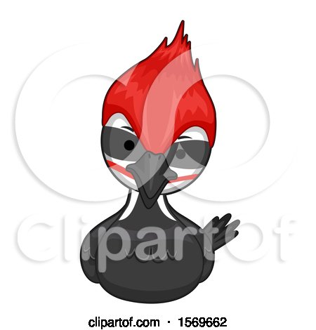 Clipart of a Cute Woodpecker Bird - Royalty Free Vector Illustration by BNP Design Studio