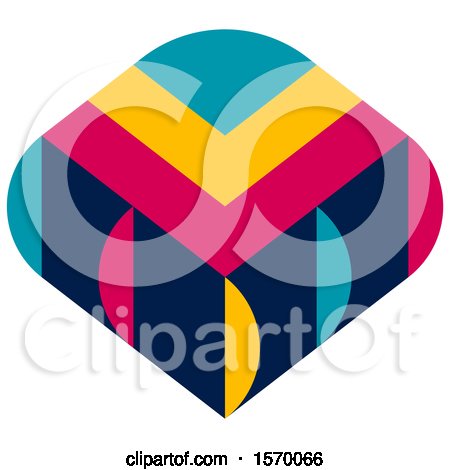 Clipart of a Colorful Textile Design - Royalty Free Vector Illustration by elena