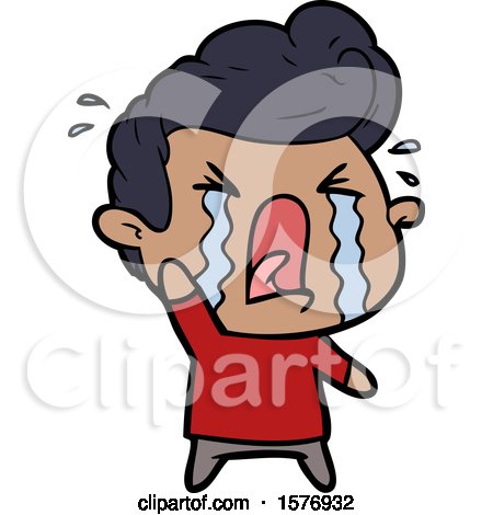 Cartoon Crying Man by lineartestpilot #1576932