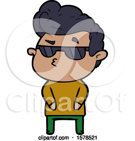 Cartoon Cool Guy by lineartestpilot