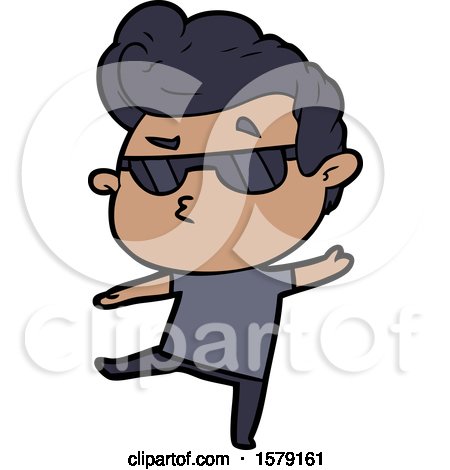 Cartoon Cool Guy by lineartestpilot