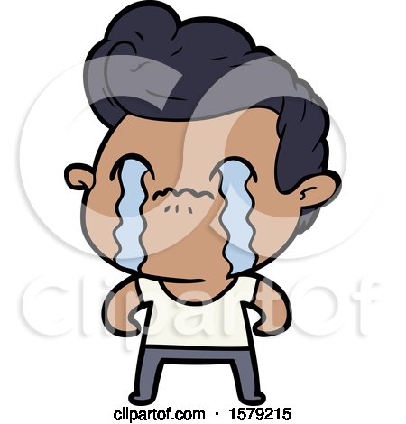 Cartoon Man Crying by lineartestpilot #1579215
