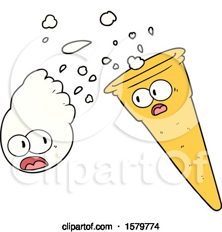 Cartoon Ice Cream by lineartestpilot