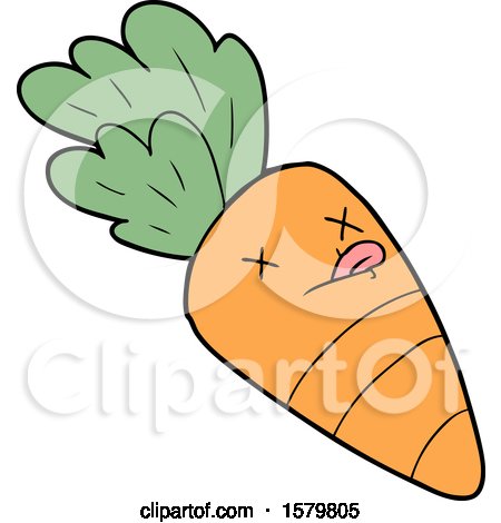 Cartoon Dead Carrot by lineartestpilot