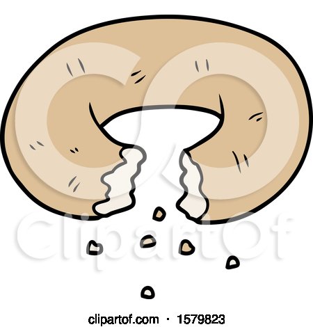 Cartoon Donut by lineartestpilot