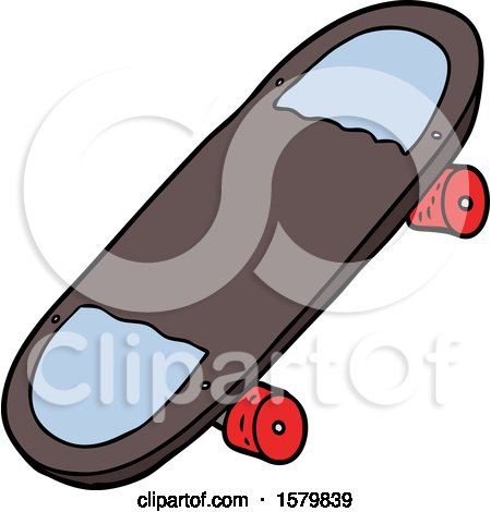 Cartoon Skateboard by lineartestpilot