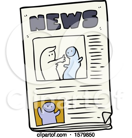Cartoon Newspaper by lineartestpilot
