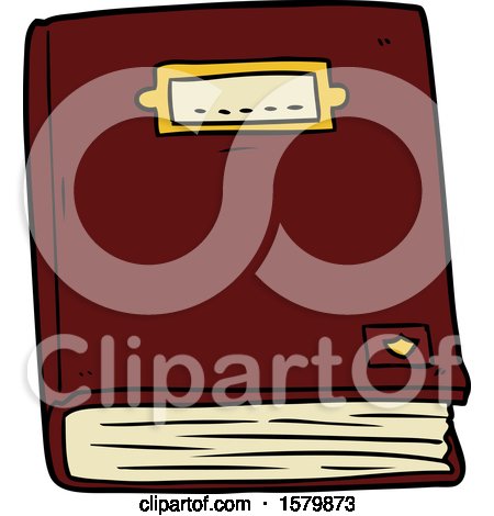 Cartoon Old Book by lineartestpilot