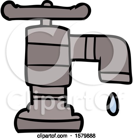 Cartoon Dripping Faucet by lineartestpilot