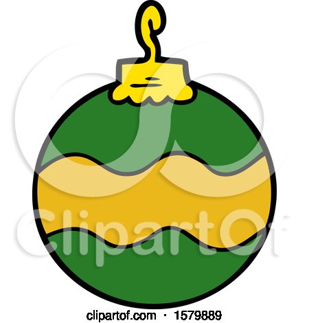 Cartoon Christmas Bauble by lineartestpilot
