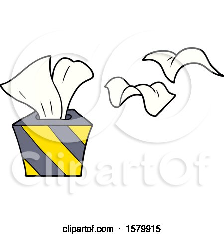 Cartoon Box of Tissues by lineartestpilot