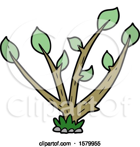 Cartoon Sprouting Plant by lineartestpilot