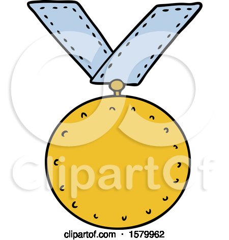 Cartoon Sports Medal by lineartestpilot