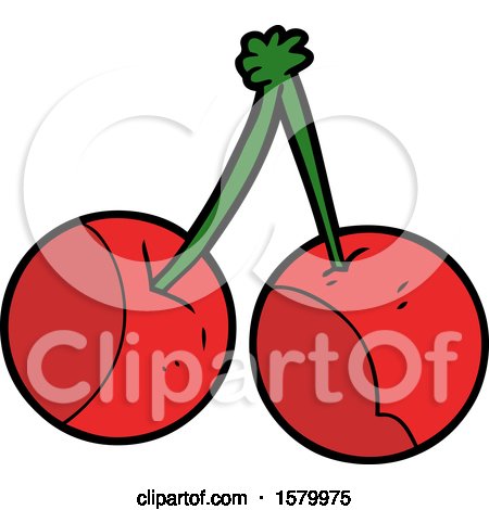 Cartoon Cherry by lineartestpilot