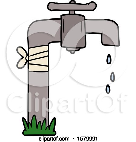 Cartoon Old Water Tap by lineartestpilot