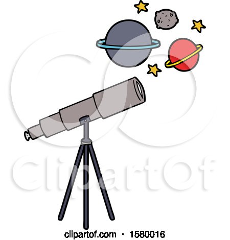 Cartoon Telescope by lineartestpilot