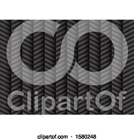 Clipart of a Monochrome Zig Zag Background - Royalty Free Vector Illustration by KJ Pargeter