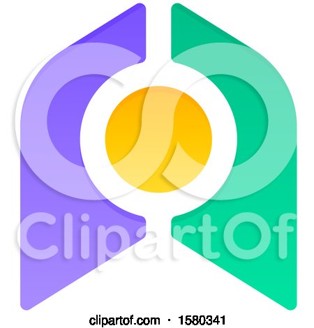 Clipart of a Letter a Crypto Currency Design - Royalty Free Vector Illustration by elena