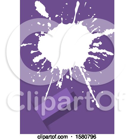 Clipart of a Purple Splatter Background - Royalty Free Vector Illustration by dero