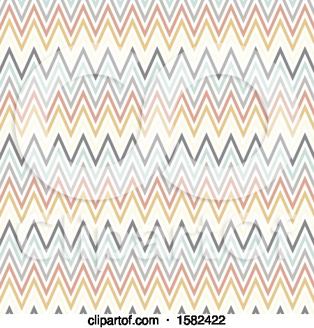 Clipart of a Chevron Pattern Background - Royalty Free Vector Illustration by KJ Pargeter