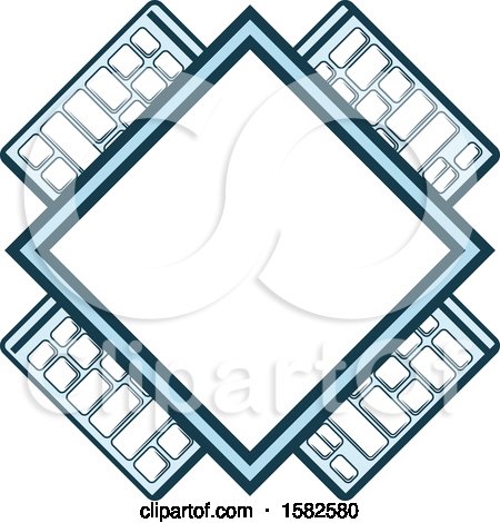 Clipart of a Computer Chip Design - Royalty Free Vector Illustration by Vector Tradition SM