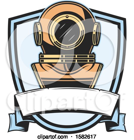 Clipart of a Diving Helmet - Royalty Free Vector Illustration by Vector Tradition SM
