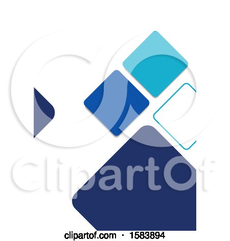 Clipart of a Background with Blue Diamonds - Royalty Free Vector Illustration by dero