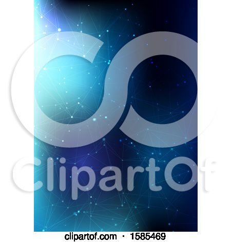 Clipart of a Background of Connections - Royalty Free Vector Illustration by KJ Pargeter