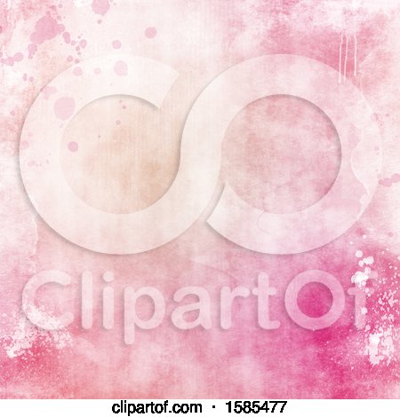 Clipart of a Pink Watercolor Texture Background - Royalty Free Illustration by KJ Pargeter