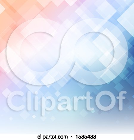 Clipart of a Gradient Colorful Geometric Background - Royalty Free Vector Illustration by KJ Pargeter