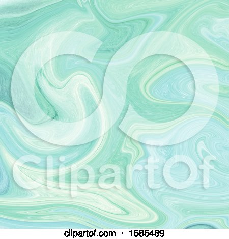 Clipart of a Green Marble Background - Royalty Free Illustration by KJ Pargeter