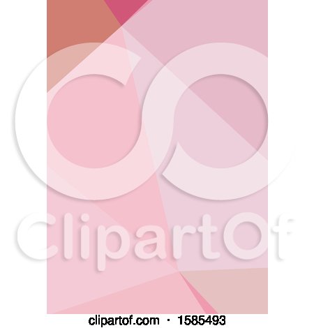Clipart of a Pink Geometric Background - Royalty Free Vector Illustration by KJ Pargeter
