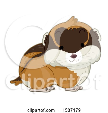Clipart of a Cute Lemming - Royalty Free Vector Illustration by BNP Design Studio