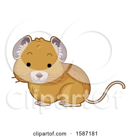 Clipart of a Cute Pika - Royalty Free Vector Illustration by BNP Design Studio