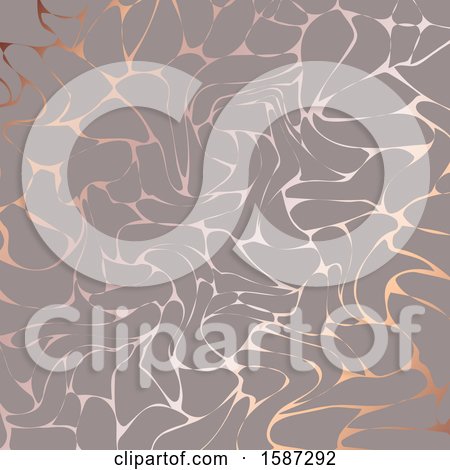 Clipart of a Metallic Rose Gold Texture Background - Royalty Free Vector Illustration by KJ Pargeter