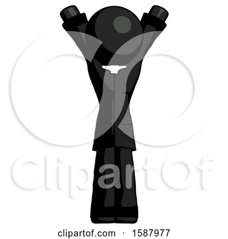 Black Clergy Man Hands up by Leo Blanchette