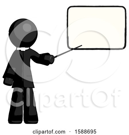 Black Clergy Man Giving Presentation in Front of Dry-erase Board by Leo Blanchette