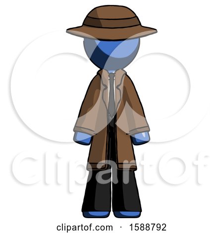 Blue Detective Man Standing Facing Forward by Leo Blanchette