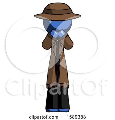 Blue Detective Man Laugh, Giggle, or Gasp Pose by Leo Blanchette