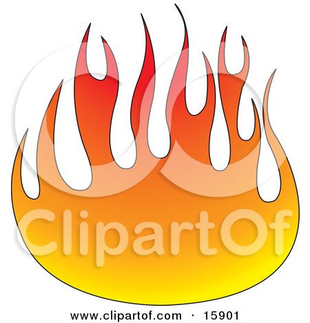 Ball of Fire Clipart Illustration by Andy Nortnik