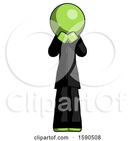 Green Clergy Man Laugh, Giggle, or Gasp Pose by Leo Blanchette