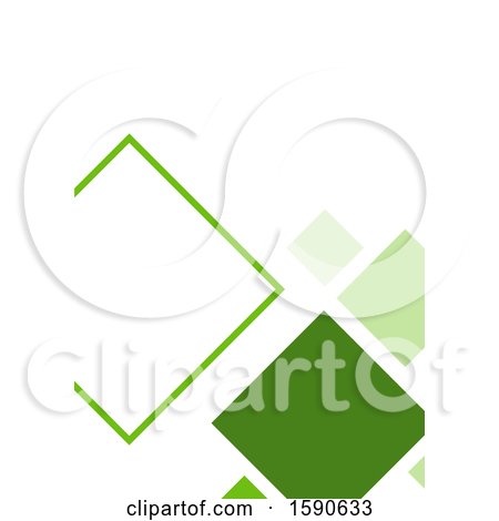 Clipart of a Green Diamond Background - Royalty Free Vector Illustration by dero