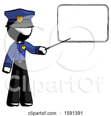 Ink Police Man Giving Presentation in Front of Dry-erase Board by Leo Blanchette