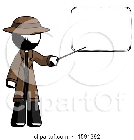 Ink Detective Man Giving Presentation in Front of Dry-erase Board by Leo Blanchette