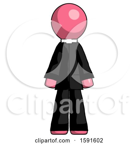 Pink Clergy Man Standing Facing Forward by Leo Blanchette